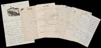 Six Autograph letters or notes from William Randolph Hearst to longtime private secretary Joseph Willicombe, initialed WRH; one autograph letter to a Captain Olson, regarding his yacht, signed W.R. Hearst; one typed note with a few pencil comments by Hear