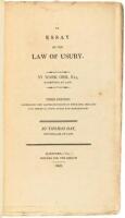 An Essay on the Law of Usury