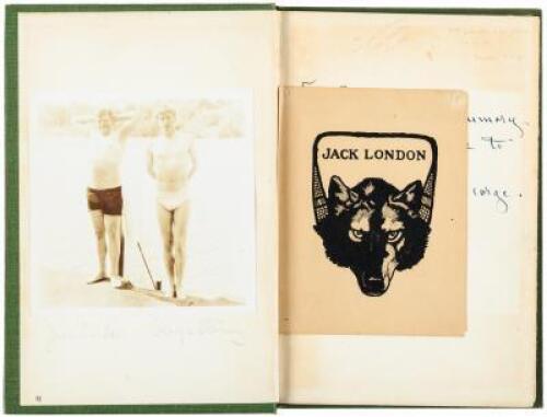 Three works by Sterling, one with an original photograph of Sterling and Jack London in their bathing suits, all inscribed to William S. Porter, Jack London's doctor