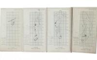 Miniature plans of the 18 holes at Washington Golf & Country Club