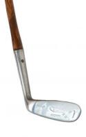 Ded Stop - Spalding Gold Metal Mashie Niblick with waffle face