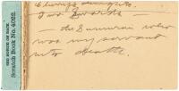 Four manuscript items by Jack London