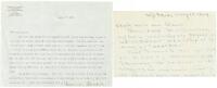 Two letters from Charmian London to musician Ernest Bacon, one also to his wife