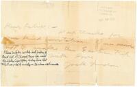 Note from Jack London to sculptor Felix Peano