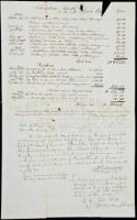 Manuscript Document Signed, regarding college expenses, signed by Jesuit botanist John Baptiste Duerinck and several others