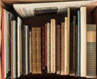 Shelf of miscellaneous books, many fine press items
