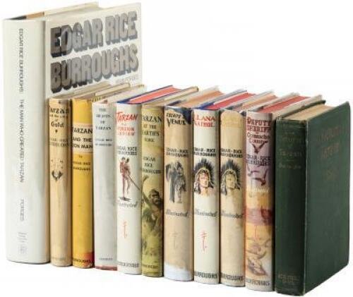 Eleven volumes by or about Edgar Rice Burroughs