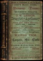 Portland City Directory for 1873: Embracing a General Directory of Residents, a Directory of East Portland; together with a Business Directory, and other Statistics relative to the Progress and Present Condition of the City