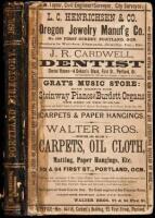 Portland City Directory for the Year 1876. Embracing General Directory of Residents, a Directory of East Portland [&] Albina; together with a Business Directory and other Statistics relative to the Progress and Present Condition of the City