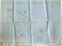 Map of Municipal Golf Course of Lancaster, S.C. signed by architect Donald Ross