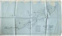Map of De Soto Heights Golf Course in Gainesville, Ga. signed by architect Donald Ross