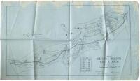 Map of De Soto Heights Golf Course in Gainesville, Ga. signed by architect Donald Ross