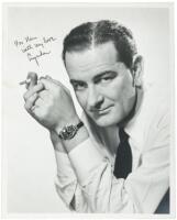 Two inscribed portrait photographs of Lyndon Baines Johnson