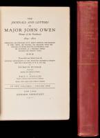 The Journals and Letters of Major John Owen, Pioneer of the Northwest, 1850-1871, Embracing His Purchase of St. Mary's Mission; the Building of Fort Owen; His Travels; His Relation with the Indians; His Work for the Government; and His Activities as a Wes