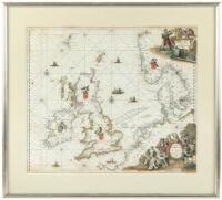 Mare Germanicum ac Tractus Maritimus retro Hiberniam et Scotiam / Pascaert vande Noort Zee om Achter Yrland en Schotland om te Seylen
