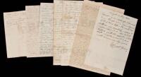 Small collection of letters and manuscripts regarding Thomas Paine and his writings
