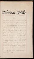 Abstract of Title & Certificate of Search to Part of 100 Vara Lot No 279 as shown by the various records in City & County of San Francisco Made at the Request of Patrick Gamble Sumner the 30th day of July 1883 by FA Rouleau, successor to Brooks & Rouleau,