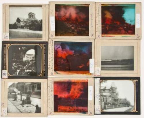 Original Glass Lantern Slides of 1906 San Francisco Earthquake