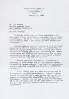 Three Typed Letters Signed by Bobby Jones to Los Angeles Times Reporter Jim Murray regarding Charlie Sifford's struggle to play in the Masters - plus a few letters from Lee Elder, and a signed Sports Illustrated