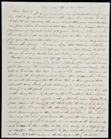 Autograph Letter, signed, from the trader who led Kit Carson across the plains