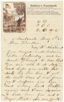 Letter to his brother, a soldier, on a patriotic lettersheet