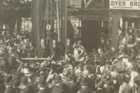 Photograph of President Taft at a San Francisco construction site