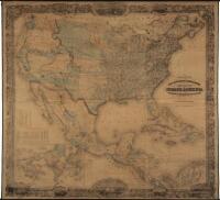 Johnson's New Illustrated & Embellished County Map of the Republics of North America with the Adjacent Islands and Countries Compiled, Drawn & Engraved from U. States Land & Coast Surveys, British Admiralty & Other Reliable Sources by D. Griffing Johnson