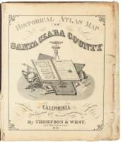 Historical Atlas Map of Santa Clara County, California