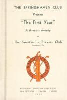 The Springhaven Club Presents "The First Year" A three-act comedy at The Swarthmore Players Club