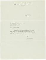 Letter from Albert Einstein to popular-science writer B.C. Meyerowitz, responding to the latter's request that Einstein contribute a preface to one of his books