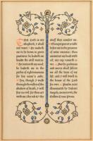 The 23rd Psalm, printed and hand-illuminated by Valenti Angelo at his Golden Cross Press