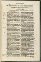 [Ecclesiasticus], i.e. The booke of Iesus the sonne of Sirach, which is callin in Latine Ecclesiasticus - from the 1574 folio edition of the Bishops' Bible