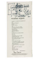 Weather Report - signed broadside