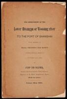 The Improvement of the Lower Hwangpu or Woosung river to the Port of Shanghai. With Remarks on Messrs. Franzius and Bate's "International Project" of February 1902