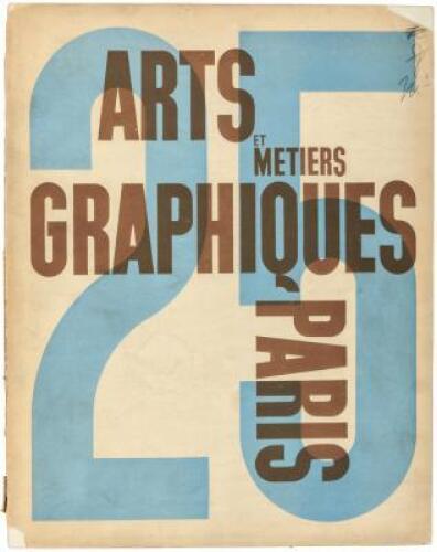 Four issues of “Arts et Metiers Graphiques,Paris", leading French bi-monthly journal of graphic design during the Art Deco period, lavishly illustrated