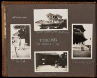 Photograph album recording an ocean voyage across the Pacific to Japan, China, the Philippines, Ceylon and other points