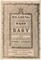 Reading Made Easy for Juvenile Learners [cover title]