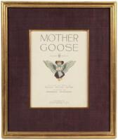 Framed title page for the Volland edition of Mother Goose