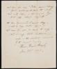 "A Ditty" - Autograph poem, signed