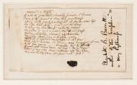 "Sonnet - a thought" [i.e. "An Apprehension"] - original manuscript, with fragment on verso