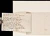 "Sonnet - a thought" [i.e. "An Apprehension"] - original manuscript, with fragment on verso - 2