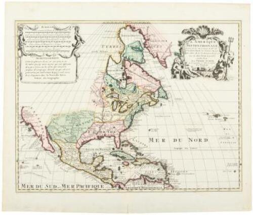 L'Amerique Septentrionale Dressée sur les Observations de Mrs. de l'Academie Royale des Sciences & quelques autres, & sur les Memoires les plus recens