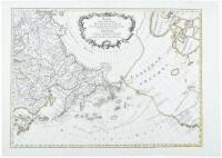 [Russian language] Karta Predstavlyaushchaya Ezobreteniya Rossieskeme... [Map presenting discoveries of Russian Seafarers in the Northern parts of America and neighboring places on various voyages Composed at the Imperial Academy of Sciences]