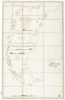 Carta Esferica De Las Costas de la America Meridional desde el Paralelo de 36° 30' de Latitude S. Hasta el Cabo de Hornos. Levantada De orden del Rey En 1789. 90. 94.y 95. por varios Oficiales de su Rl. Armada