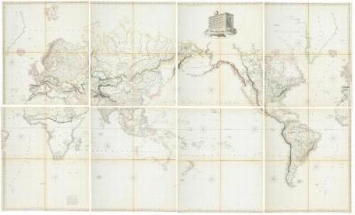 Hydrographical Chart of the World: According to Wrights, or Mercators Projection Delineated by A. Arrowsmith 1811... Additions to 1814