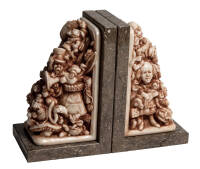 Pair of Alice in Wonderland bookends