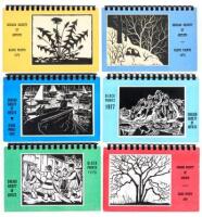 Chicago Society of Artists. 11 Block Print Calendars, for the years 1972, 1973, 1976, 1977, 1978, 1979, 1980, 1981, 1982, 1986 and 1991.