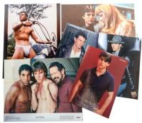 Twelve sets of movie lobby cards from the 1970s to 1990s + a dozen or more individual cards and publicity photographs, etc.