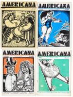 &ldquo;Americana", 7 issues of rare 1930s left-wing "Magazine of Pictorial Satire&rdquo; - George Grosz, E.E.Cummings, James Thurber, Nathanael West, et al