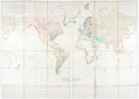 Chart of the World on Mercator's Projection, Exhibiting all the New Discoveries to the present Time with the Tracks of the most distinguished Navigators since the Year 1700 carefully collected from the Best Charts, Maps, Voyages, &c. Extent, and regulated